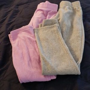 Two Pairs Girl's Fleece Pants